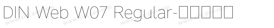 DIN Web W07 Regular字体转换